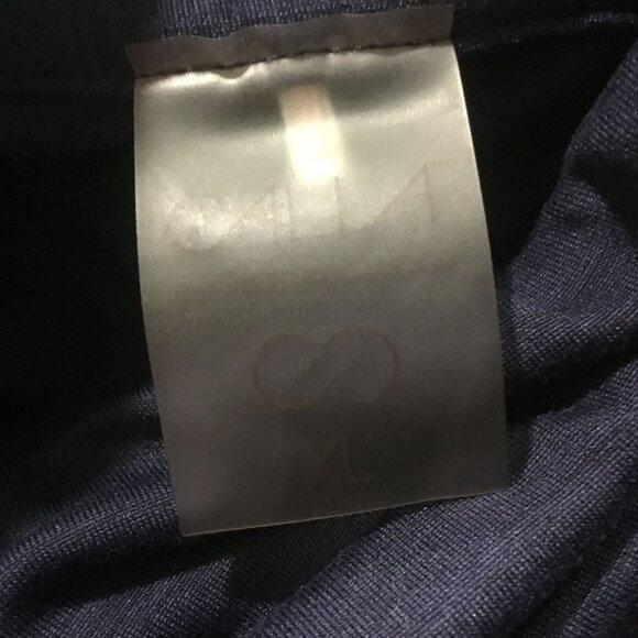 The CALIA Cotton Blue Warm Mock Neck Ombre' Long Sleeve Fitted Fitness Shirt XL - Picture 9 of 9